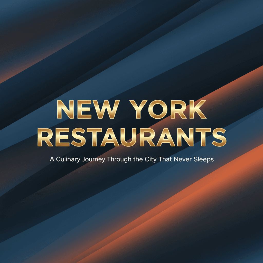 Cover art for New York Restaurants